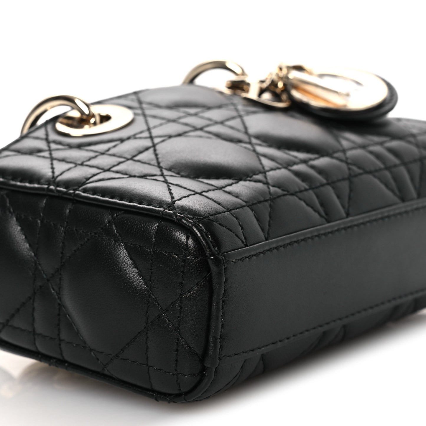 Lambskin Cannage Micro Lady D-Joy Black