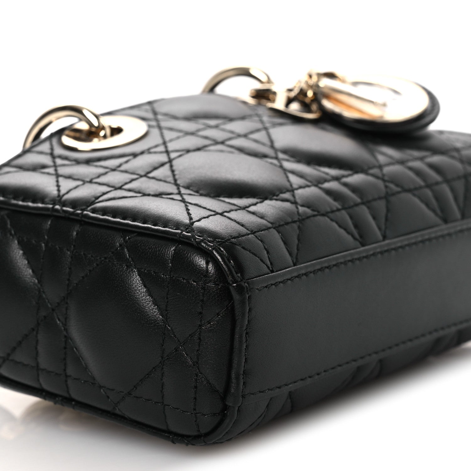 Christian Dior Lambskin Cannage Micro Lady D-Joy Black 9 of 11