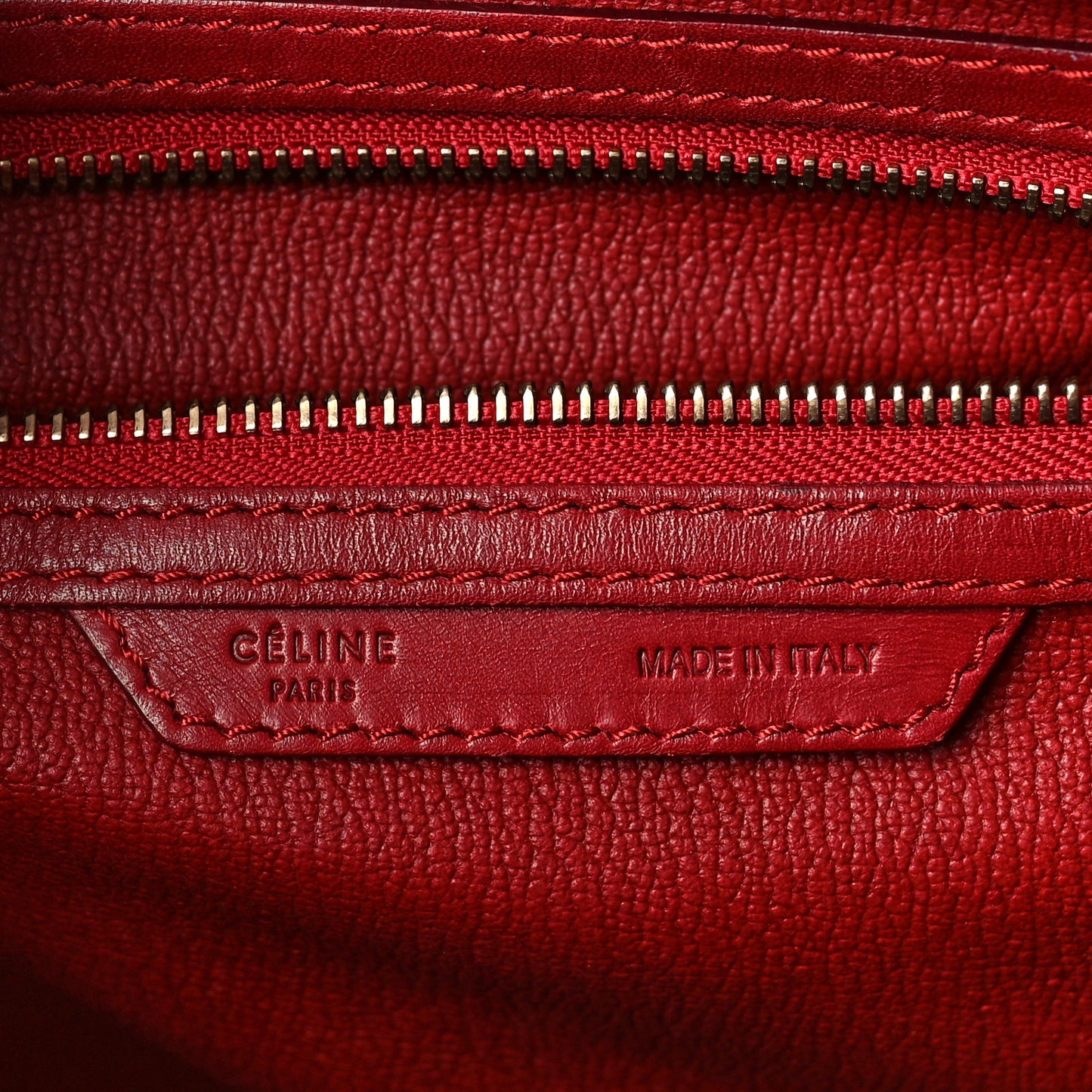 Smooth Calfskin Mini Luggage Red