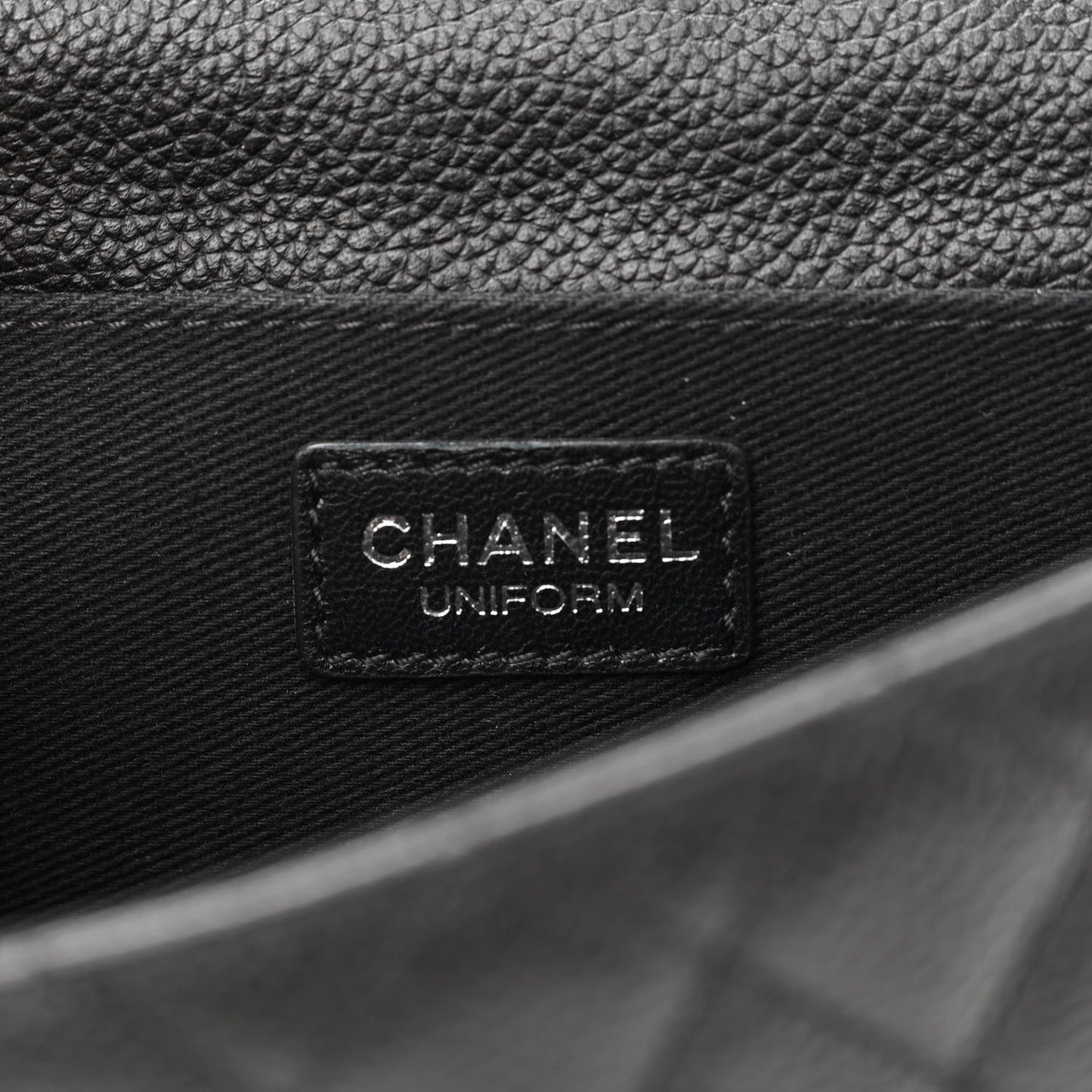 Grained Calfskin Quilted 2.55 Reissue Flap Belt Bag Clutch Black