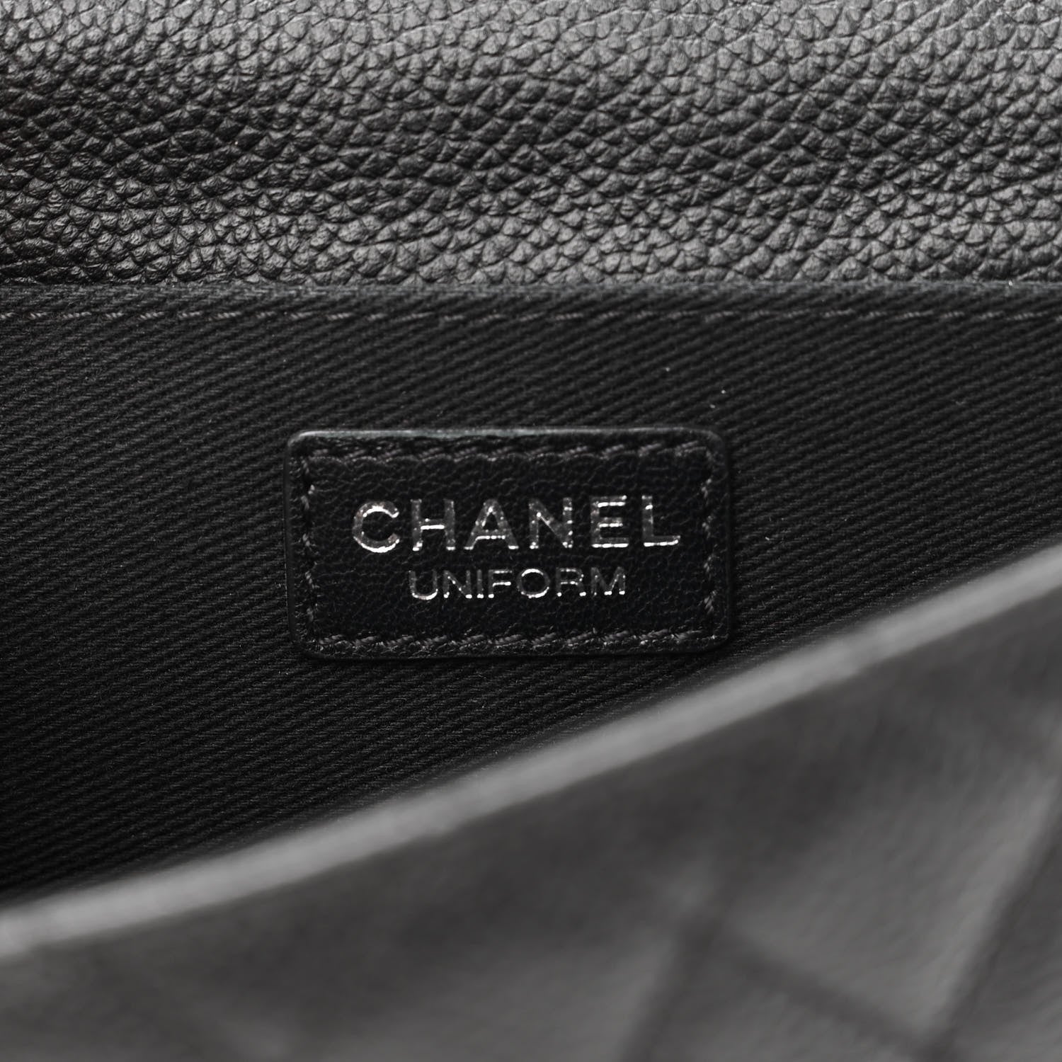 Chanel Grained Calfskin Quilted 2.55 Reissue Flap Belt Bag Clutch Black 6 of 10