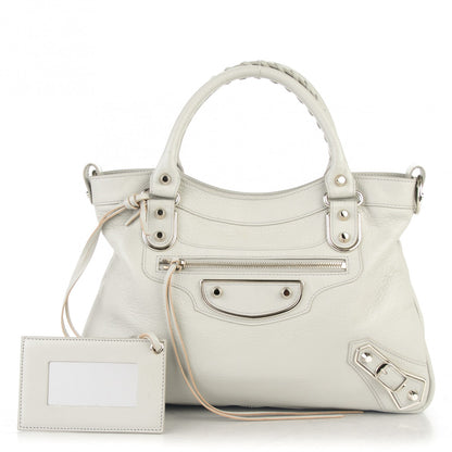 Balenciaga Chevre Silver Metallic Edge Hardware Town Gris Perle 1 of 6