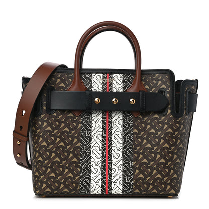 Burberry E-Canvas Monogram Stripe Small Belt Tote 1 of 9