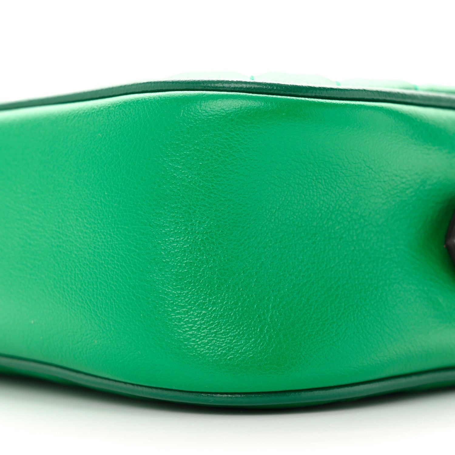 Gucci Azalea Calfskin Enamel Matelasse Diagonal Small Torchon GG Marmont Chain Shoulder Bag New Shamarock Emerald 11 of 12