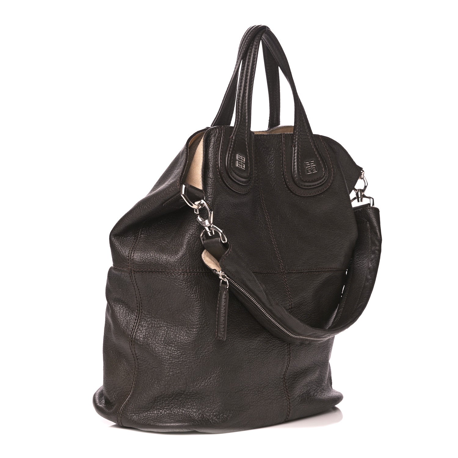 Givenchy Sugar Goatskin Nightingale North South Tote Brown 3 of 16