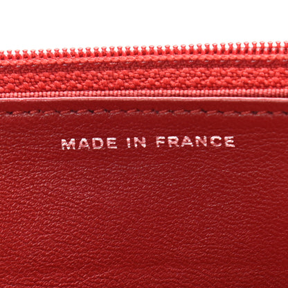 Chanel Lambskin Quilted Wallet On Chain WOC Red 7 of 14