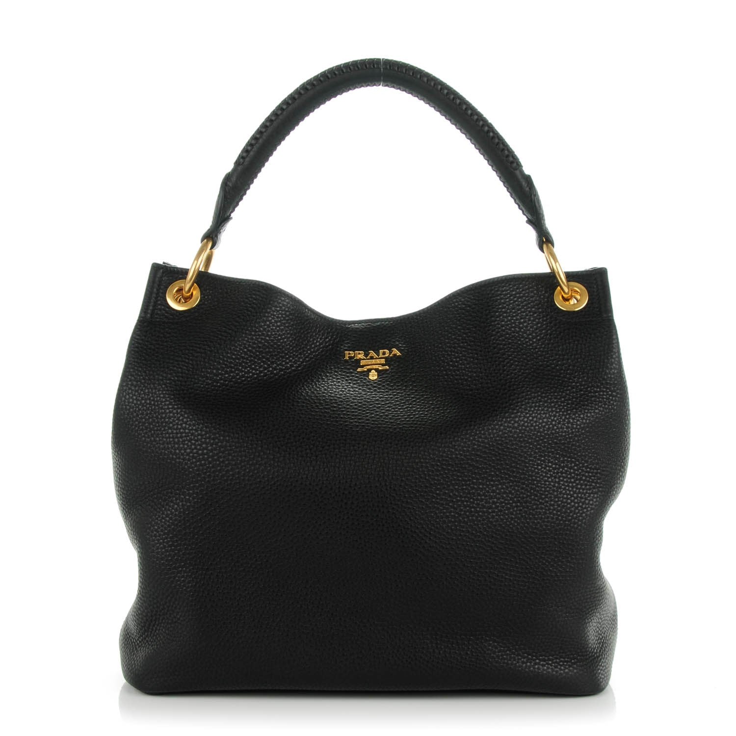 Prada Vitello Daino Hobo Nero Black 1 of 8