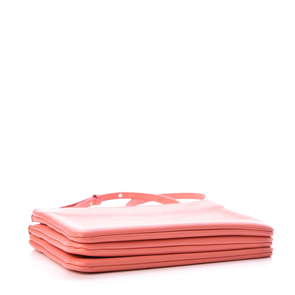 Celine Lambskin Small Trio Crossbody Bag Lipstick 4 of 13