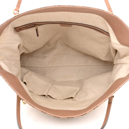 Gucci Monogram Large Bree Foldover Tote Beige Soft Pink 5 of 12