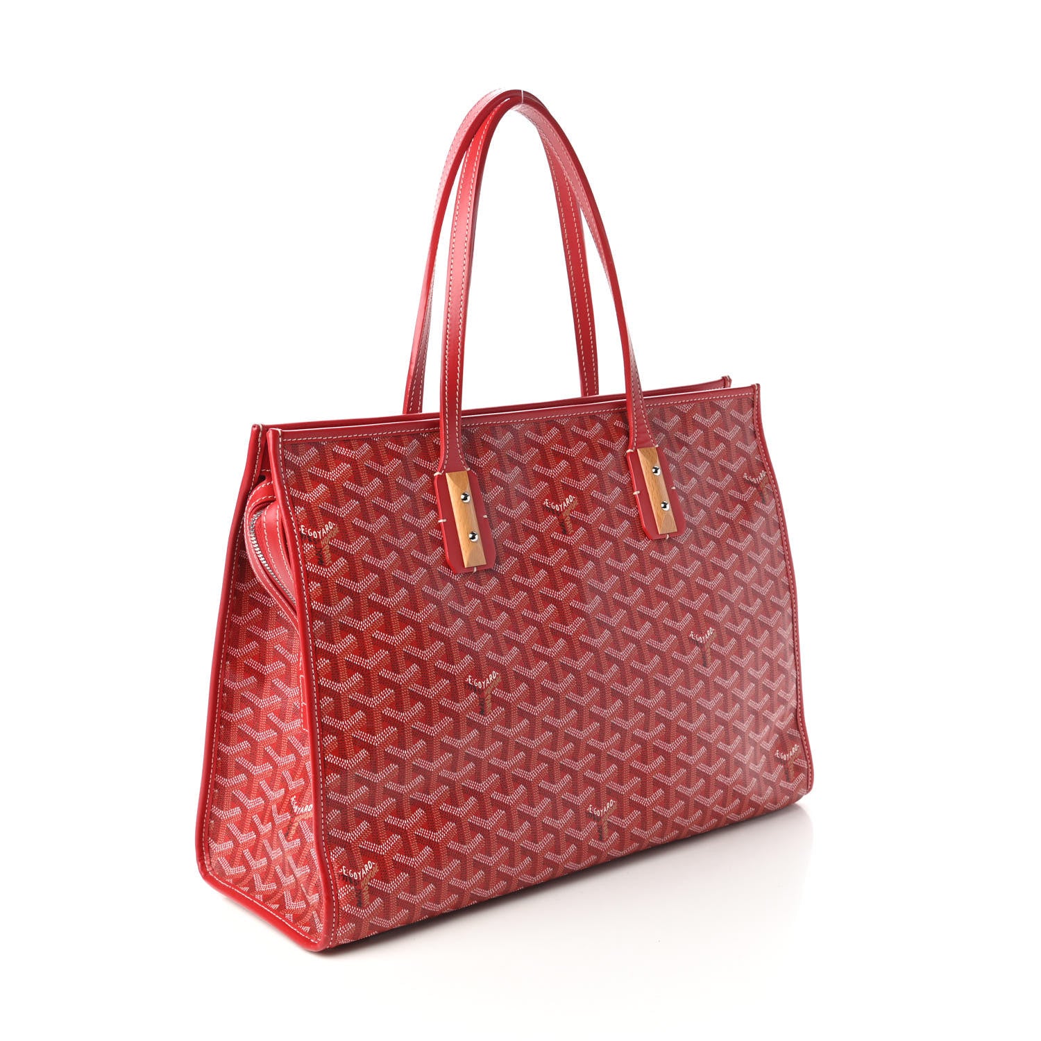 Goyard Goyardine Marquises Tote Red 3 of 9