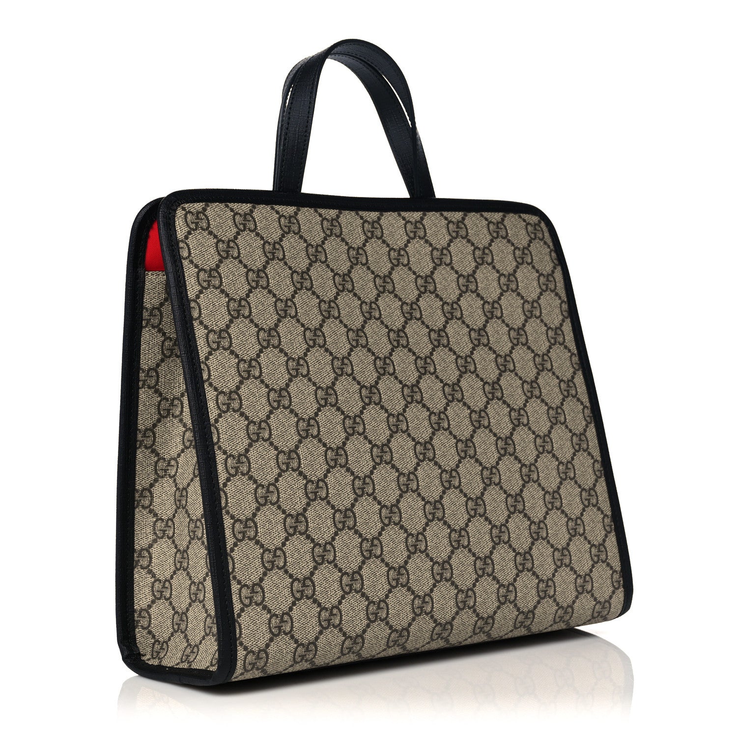 Gucci GG Supreme Monogram Cat Childrens Tote Black 3 of 10