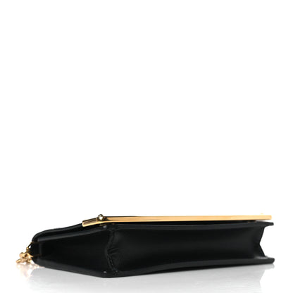 Prada Saffiano Mini Cahier Crossbody Bag Black 4 of 8