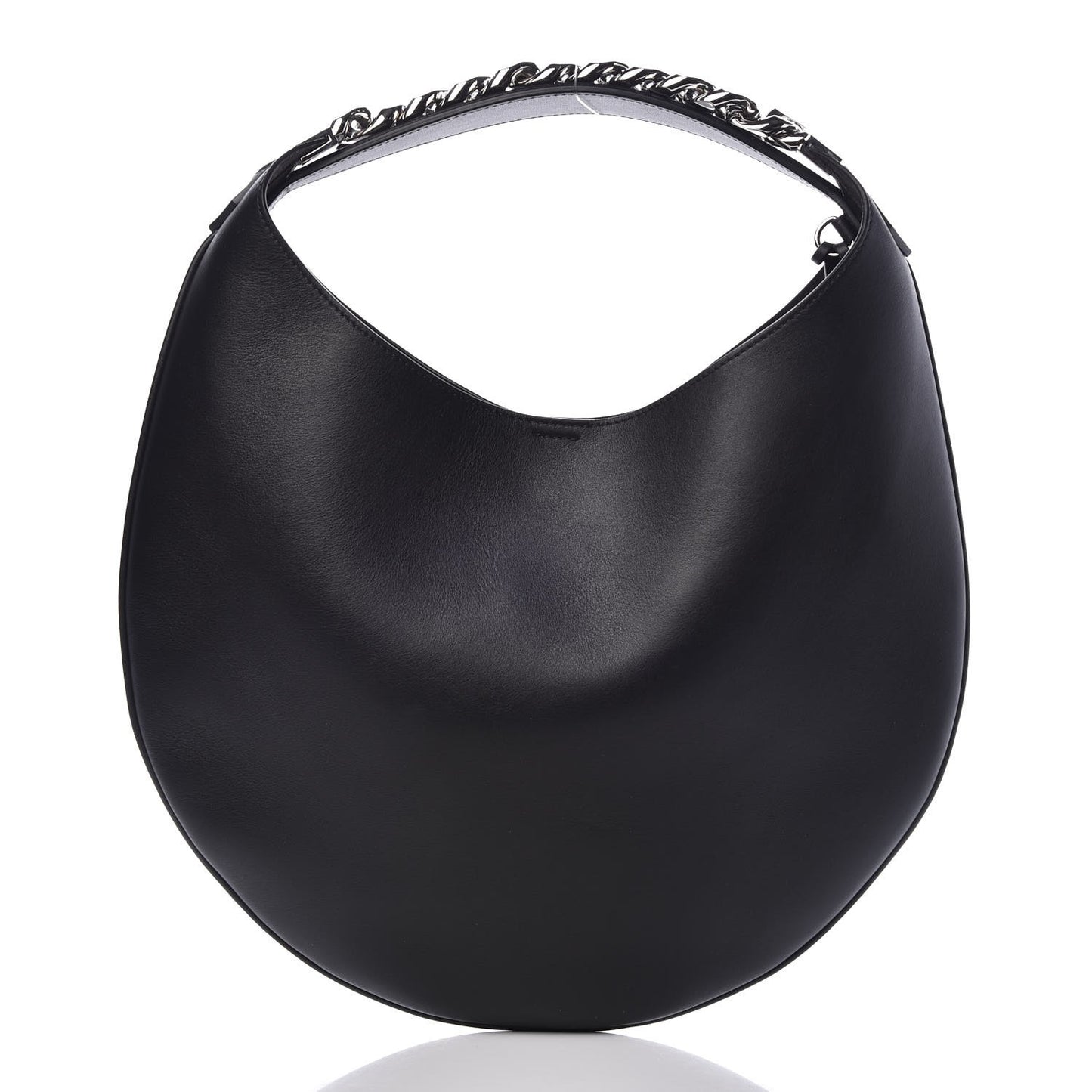 Calfskin Small Infinity Hobo Bag Black