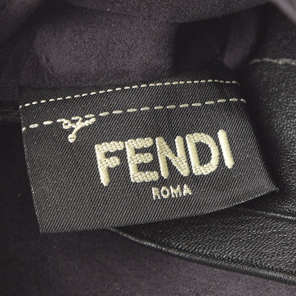 Fendi Shearling Shiny Nappa Micro Baguette Black 8 of 9