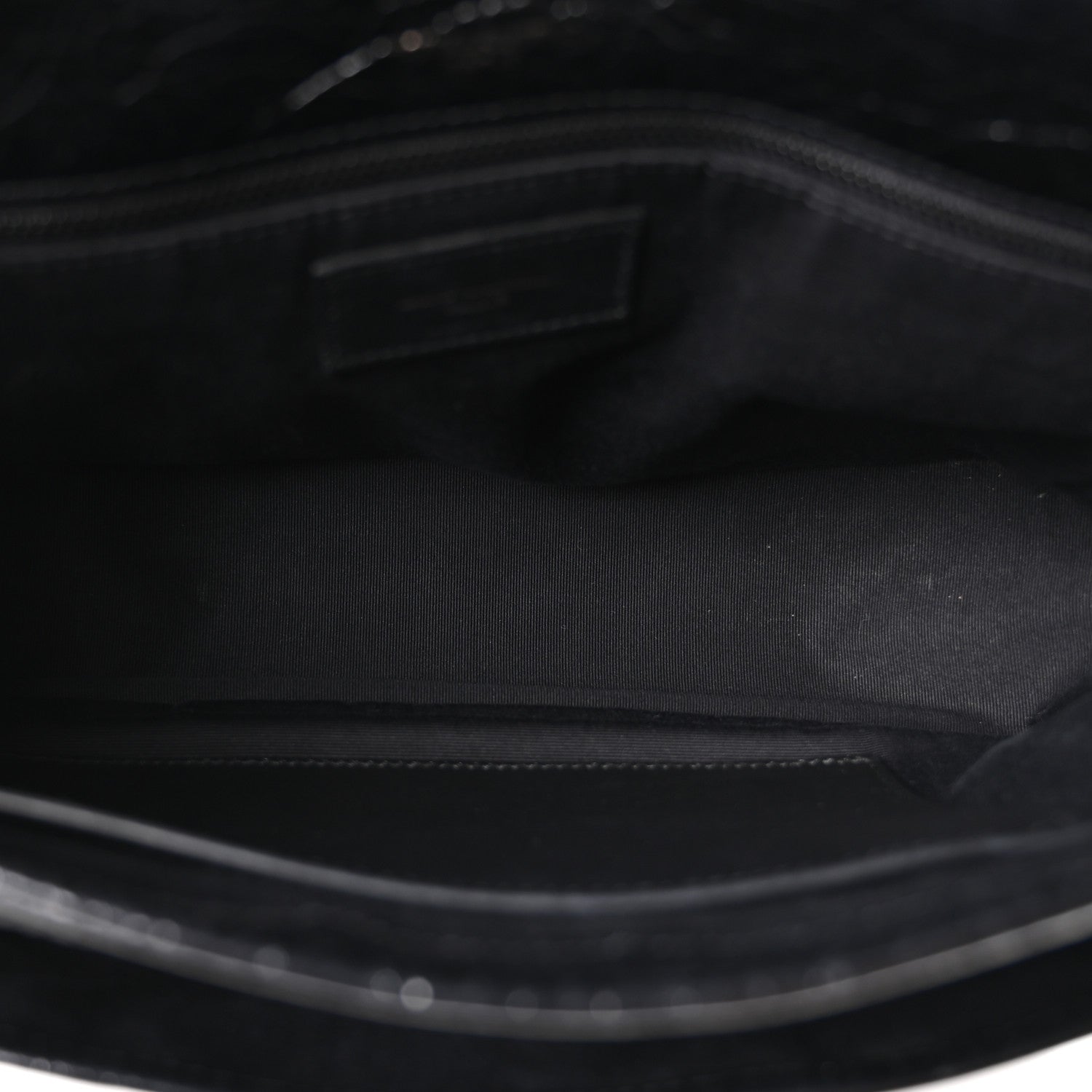Saint Laurent Crinkled Calfskin Matelasse Monogram Medium Niki Chain Satchel Black 4 of 9