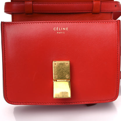 Celine Box Calfskin Small Classic Box Flap Bag Red 8 of 15