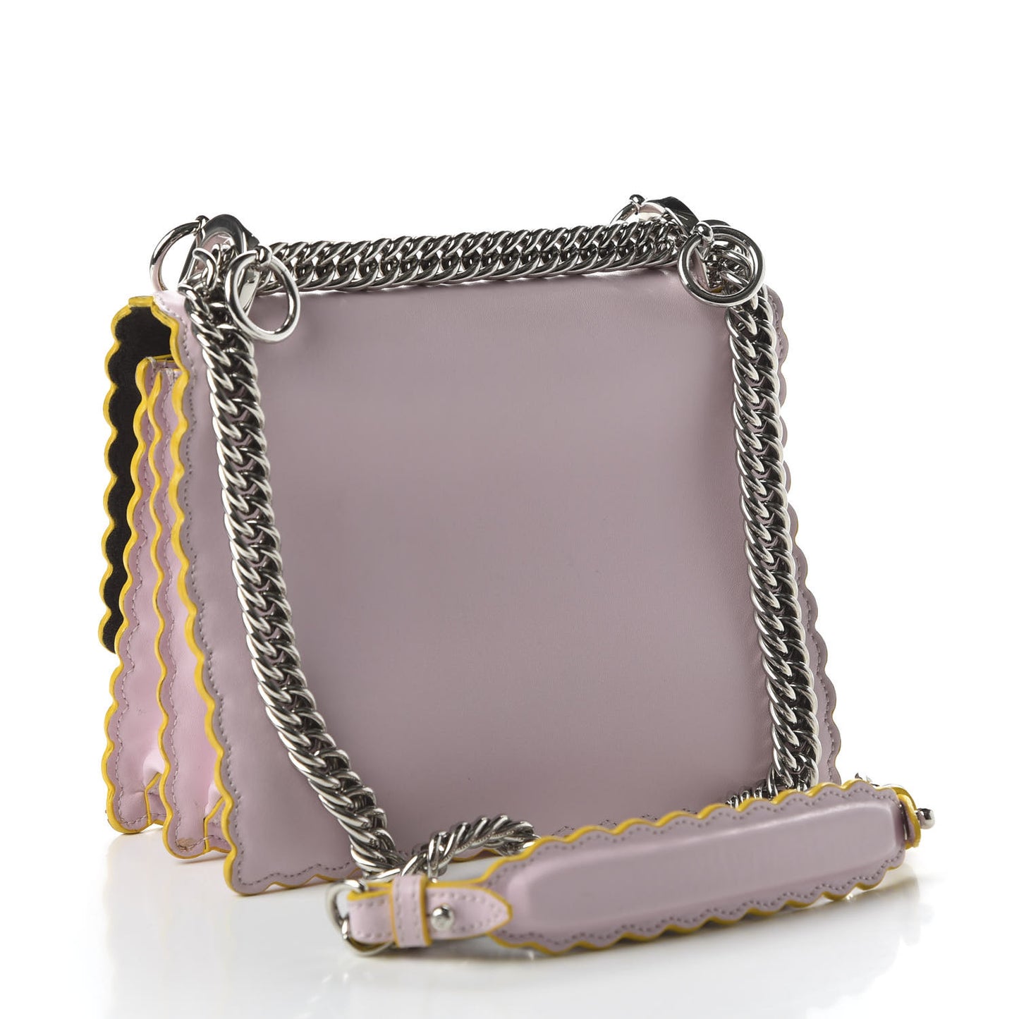 Vitello Liberty Scalloped Studded Small Kan I Shoulder Bag Peonia