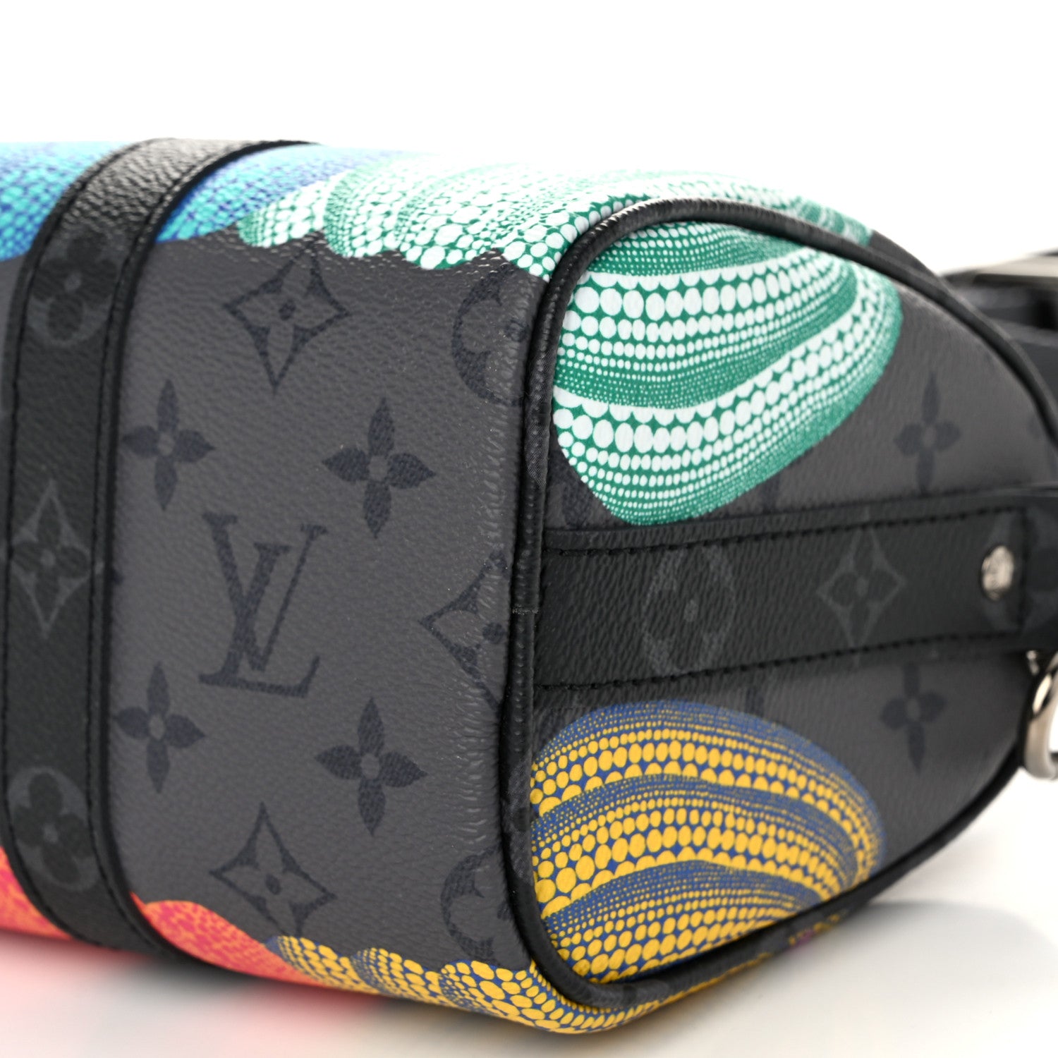 Louis Vuitton LV X YK Monogram Eclipse Reverse Pumpkin Keepall Bandouliere 25 Multicolor 9 of 9