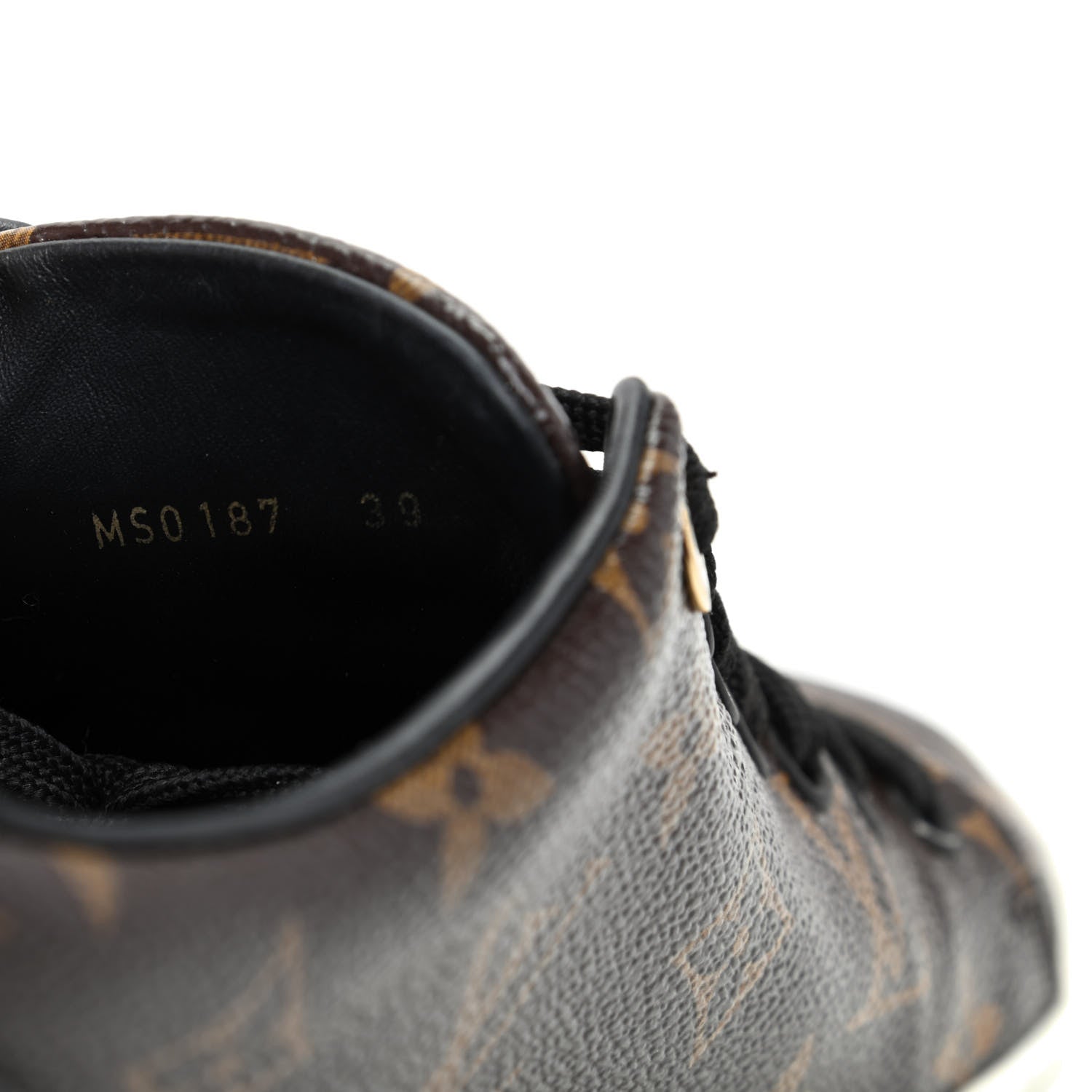 Louis Vuitton Patent Monogram Frontrow Sneakers 39 10 of 13