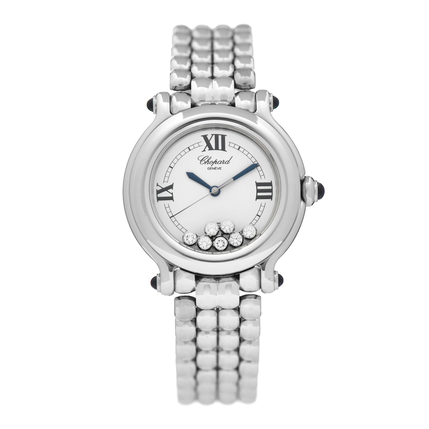 Stainless Steel 7 Diamond 32mm Happy Sport Quartz Watch