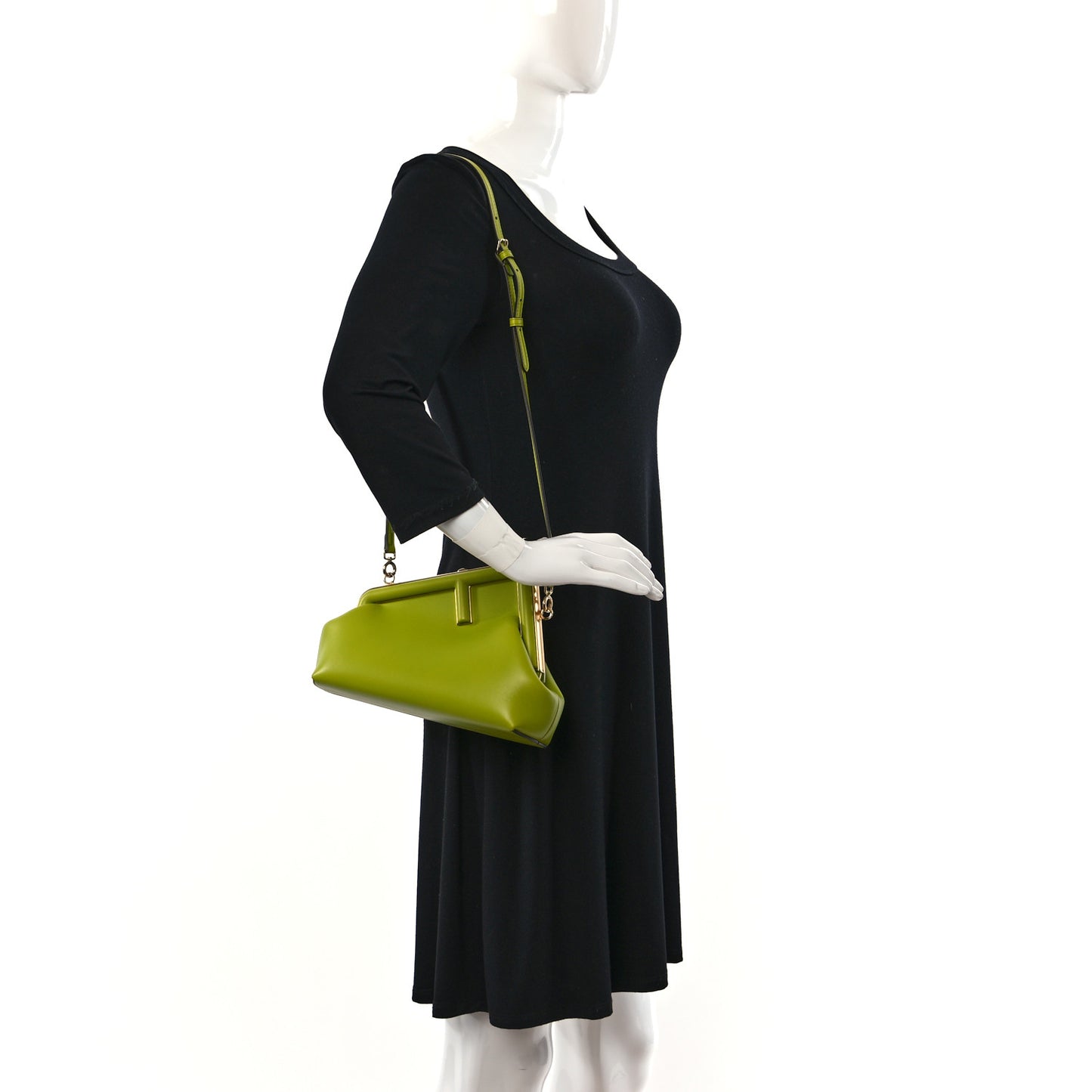 Shiny Nappa Small Fendi First Wasabi