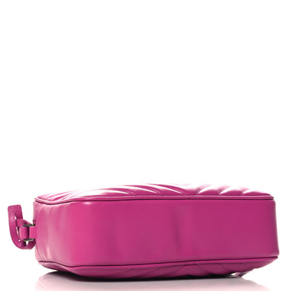 Saint Laurent Calfskin Matelasse Monogram Lou Camera Bag Electric Fuchsia 4 of 10