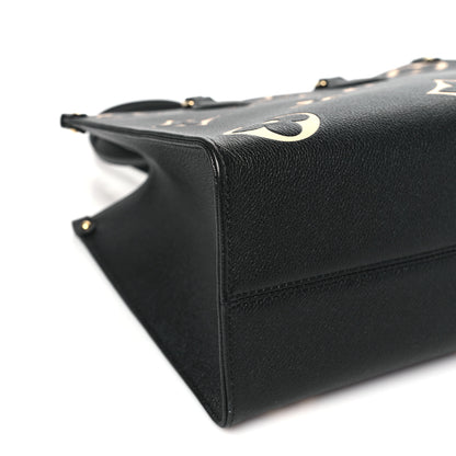 Louis Vuitton Empreinte Monogram Giant Onthego MM Black Beige 8 of 9