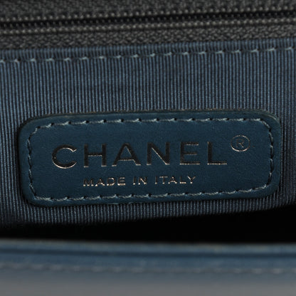 Chanel Lambskin Quilted New Medium Boy Flap Dark Blue 6 of 9