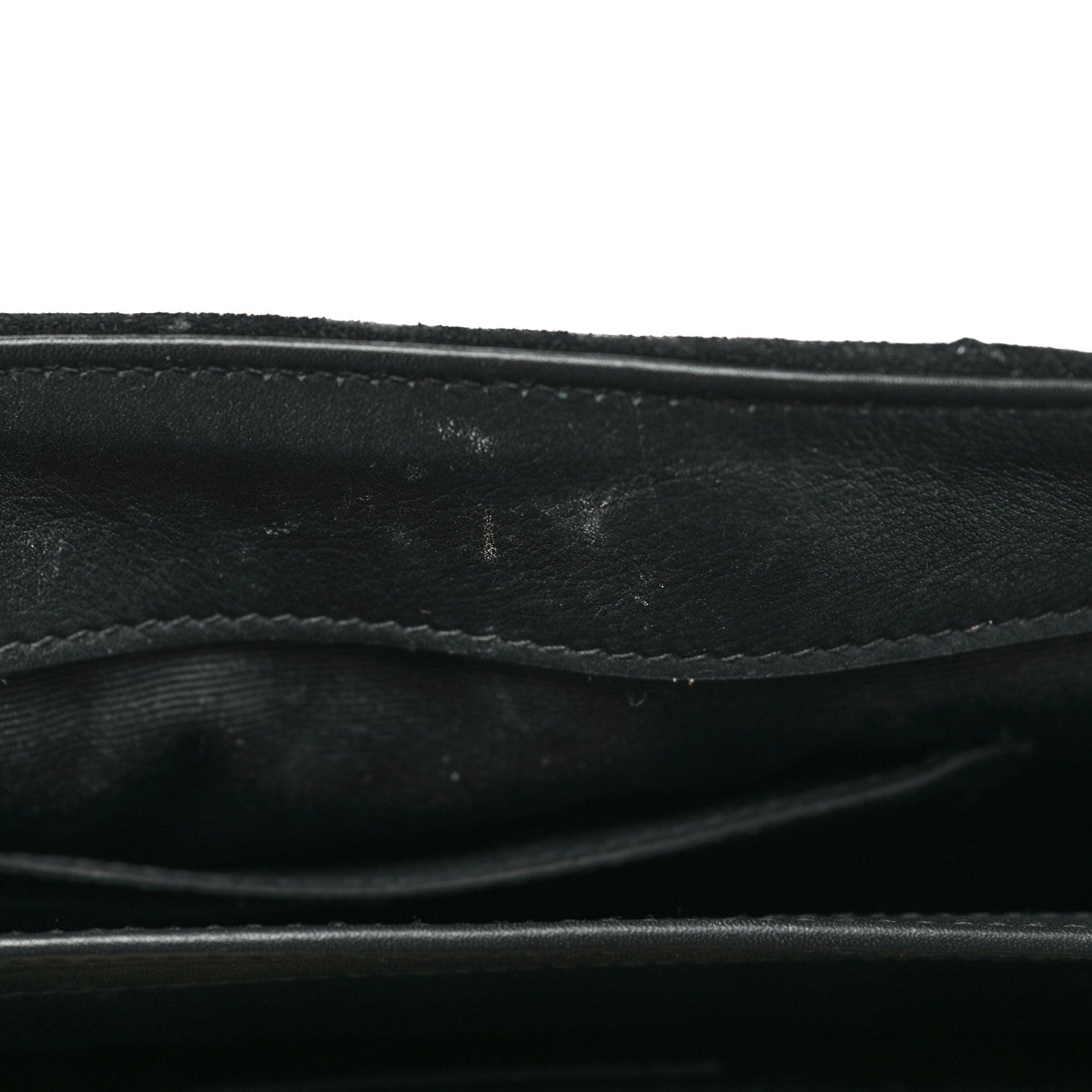 Saint Laurent Suede Y Quilted Monogram Toy Loulou Crossbody Bag Black 11 of 12