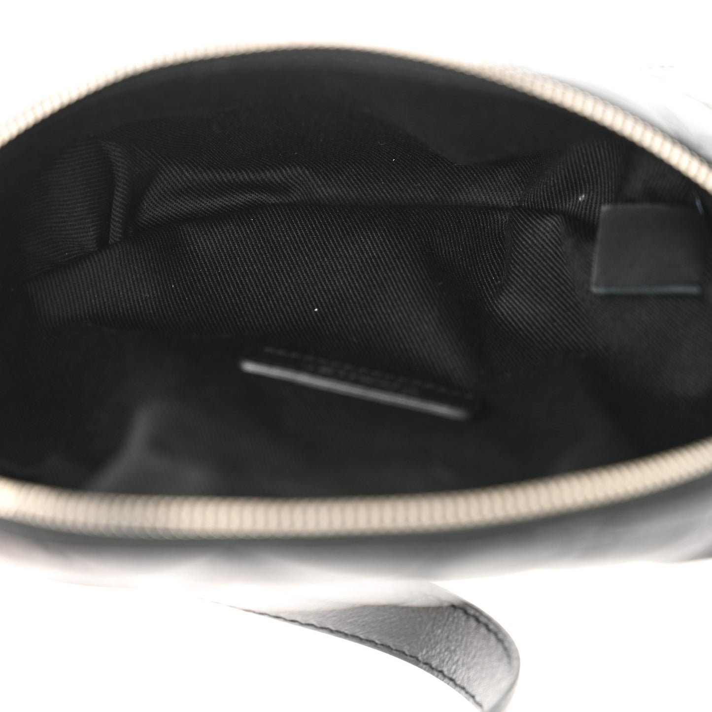 Calfskin Quilted Waist Belt Bag Black