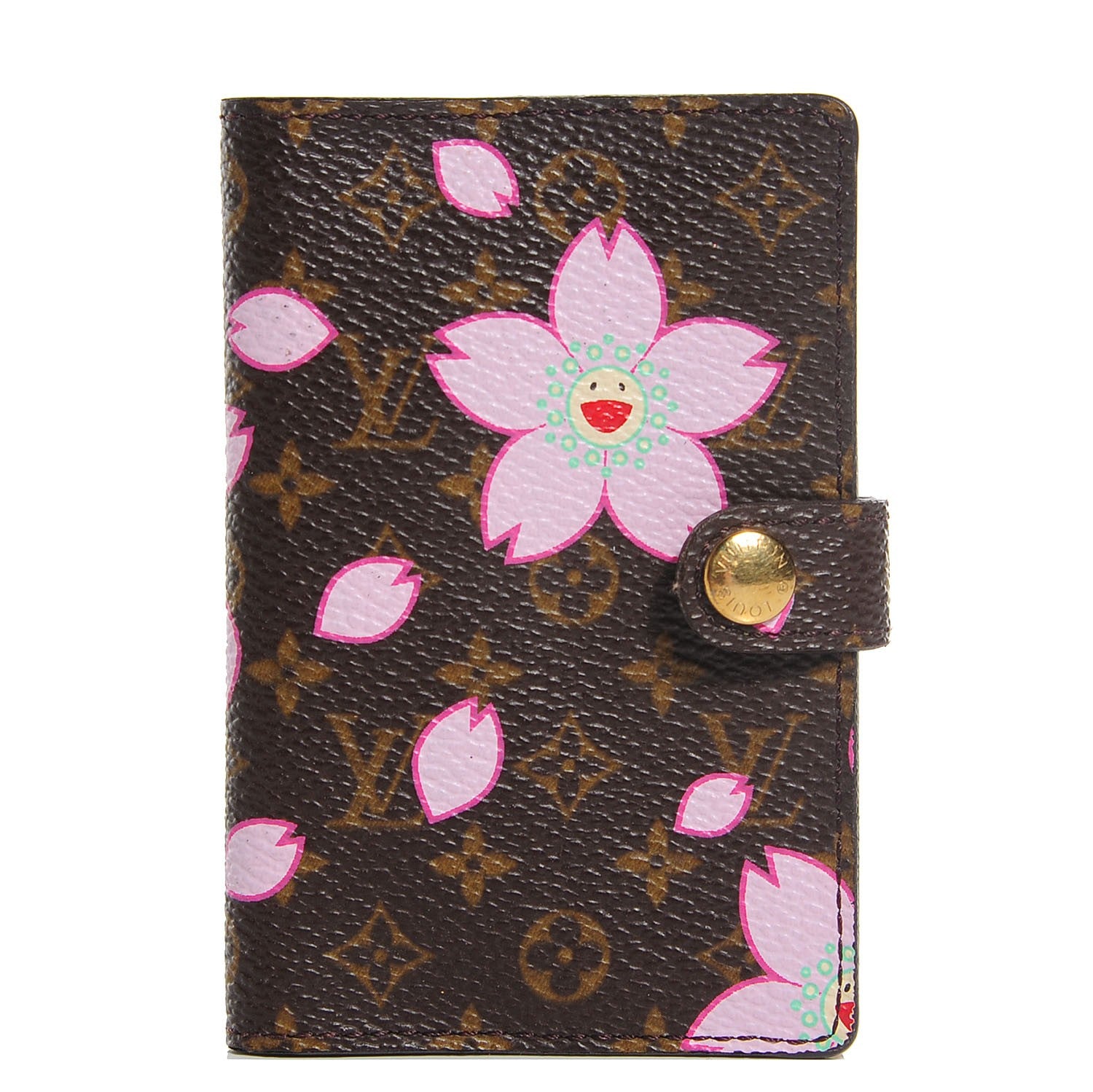 Louis Vuitton Monogram Cherry Blossom Carnet de Bal Mini Agenda Cover Brown 1 of 8
