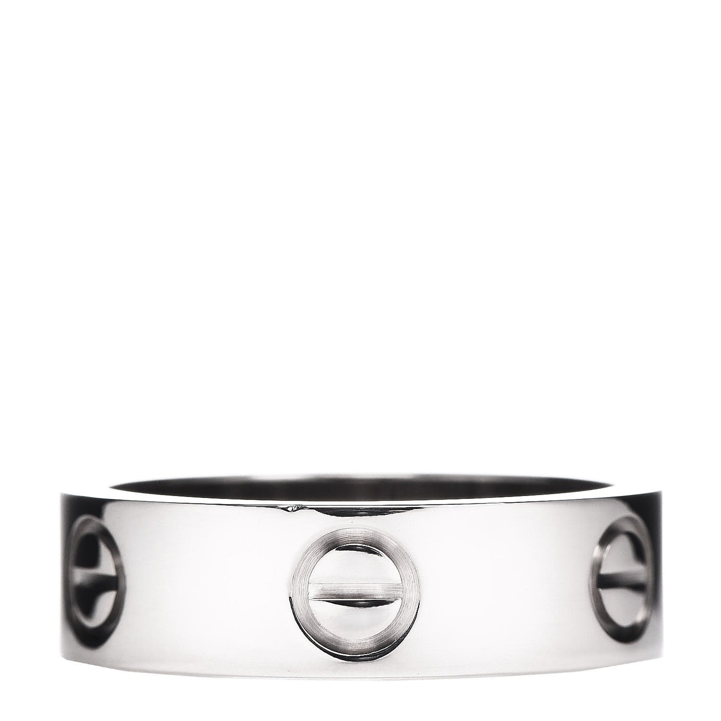 18K White Gold 5.5mm LOVE Ring 52 6