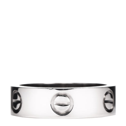 Cartier 18K White Gold 5.5mm LOVE Ring 52 6 1 of 5