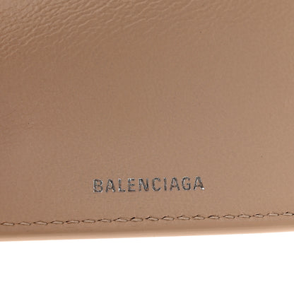 Balenciaga Grained Calfskin Logo Mini Cash Wallet Light Beige Black 7 of 8