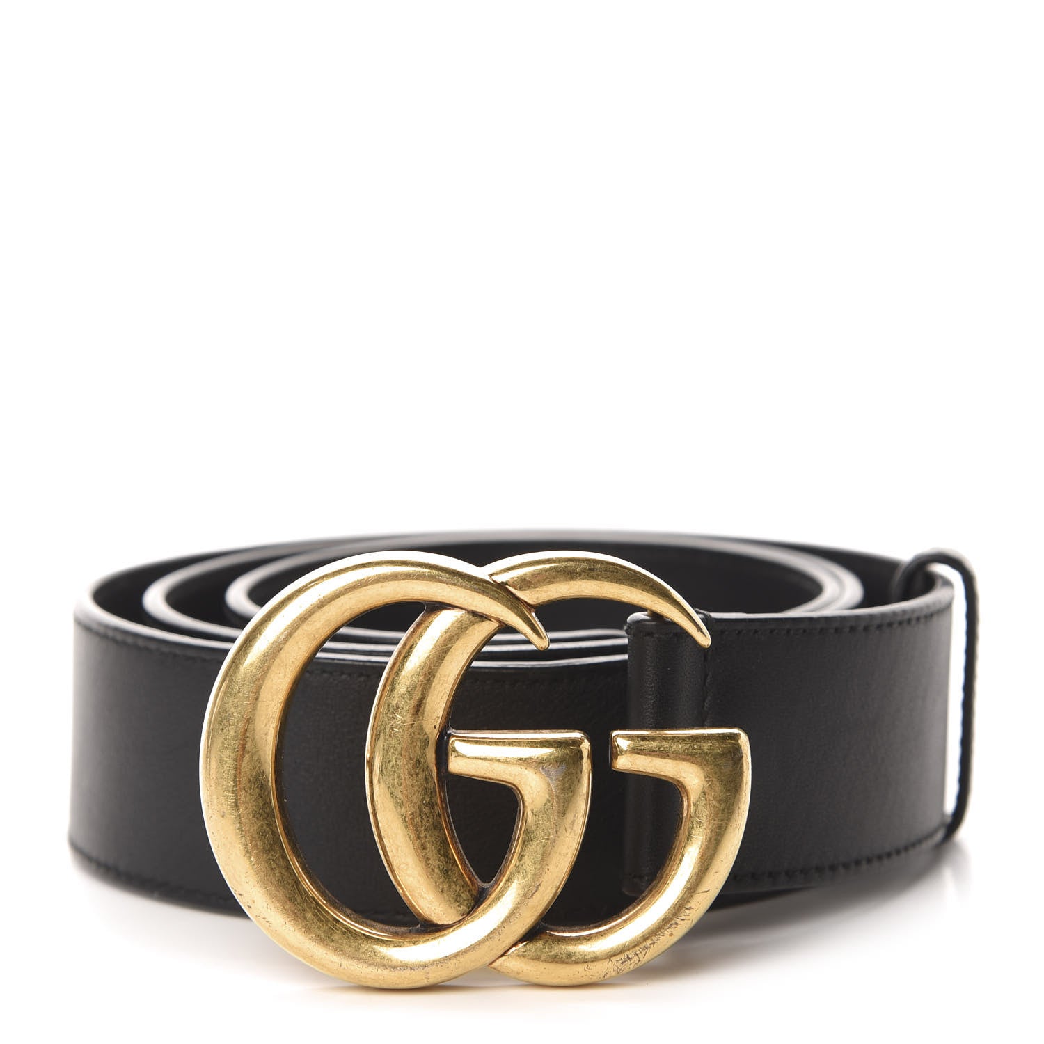 Gucci Calfskin Double G 40mm Belt 90 36 Black 1 of 3