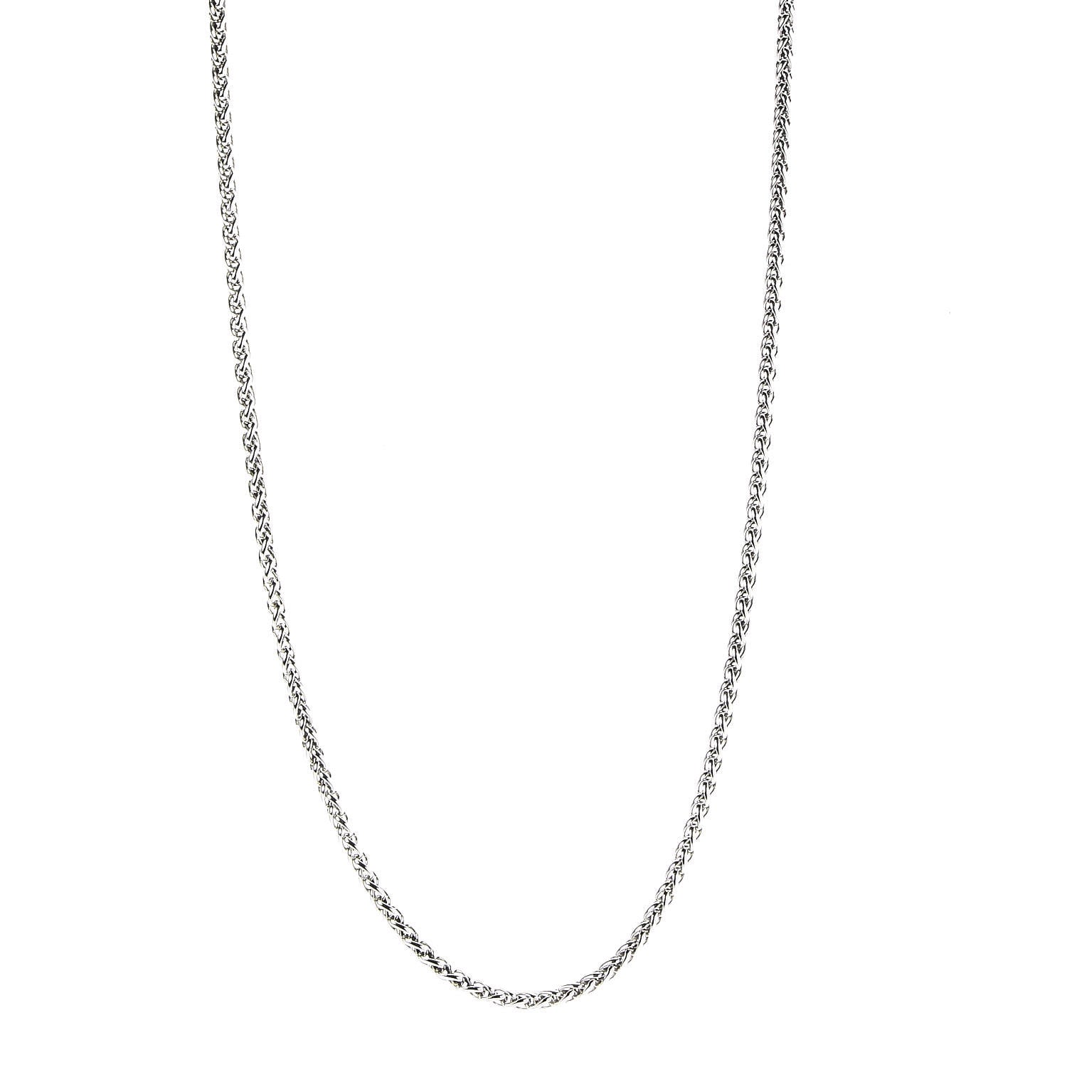 David Yurman Sterling Silver 3mm Wheat Chain Necklace 1 of 6