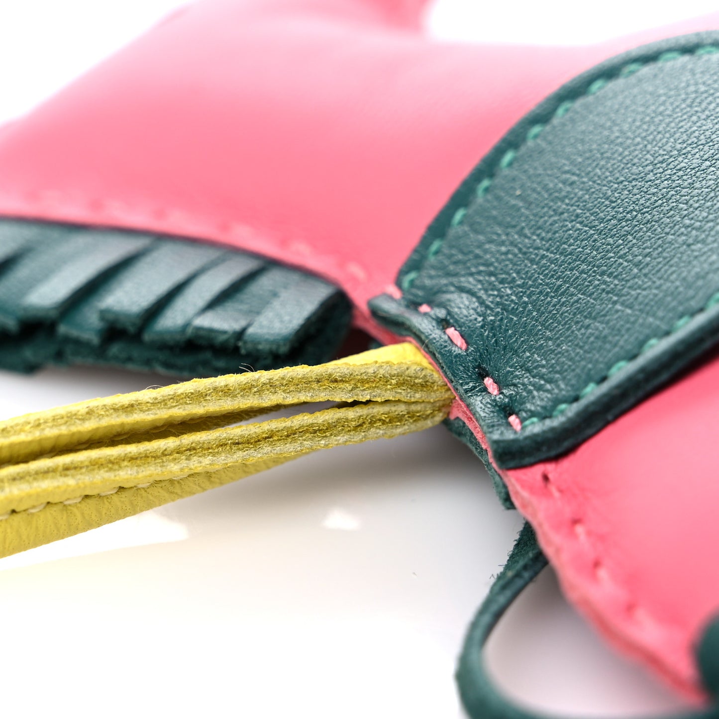 Milo Lambskin Grigri Rodeo Horse Bag Charm GM Rose Azalee Malachite Lime Celeste