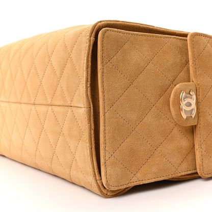 Chanel Suede Quilted Medium Chanel 25 Handbag Beige 10 of 11