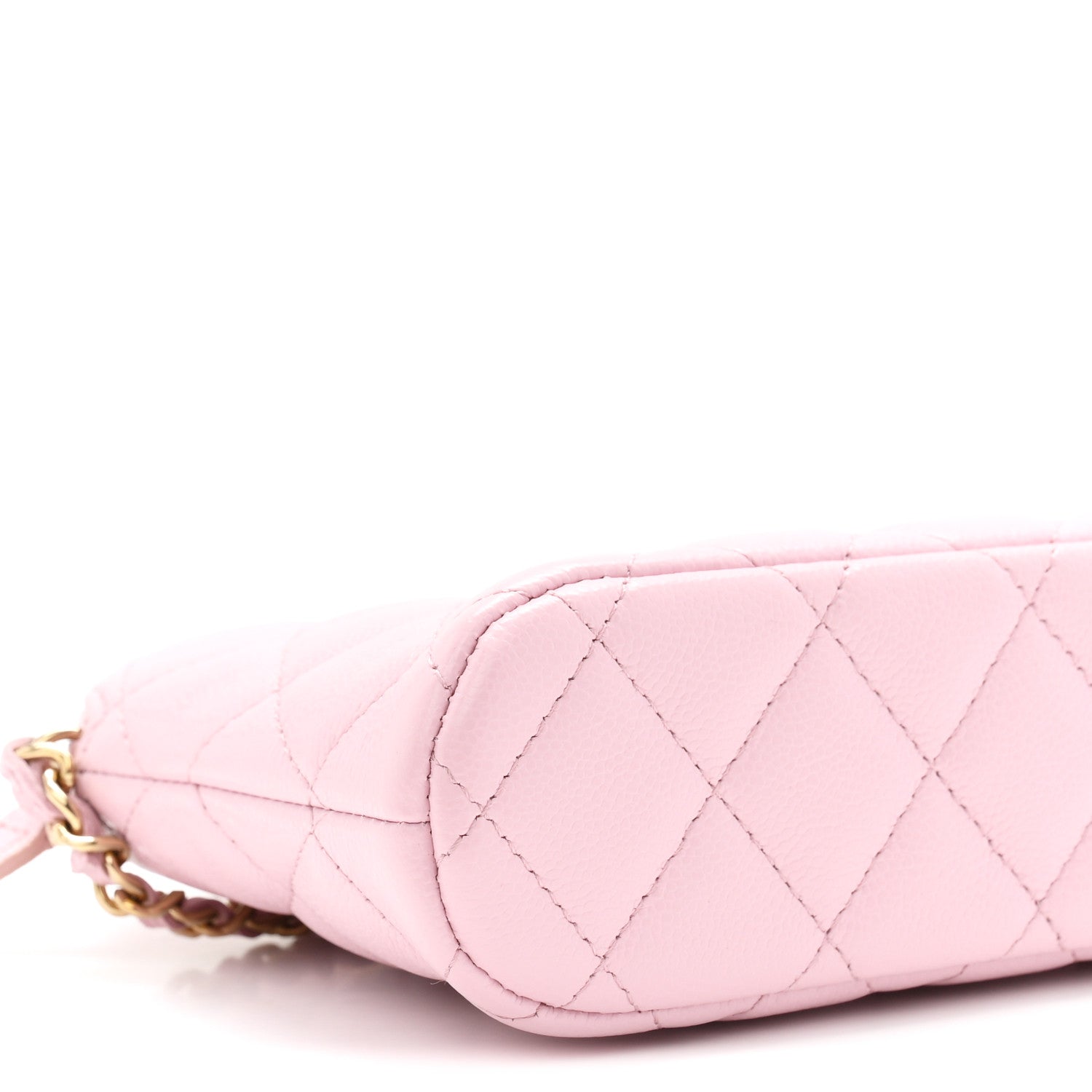Chanel Caviar Quilted Classic Clutch With Chain Pink 9 of 11