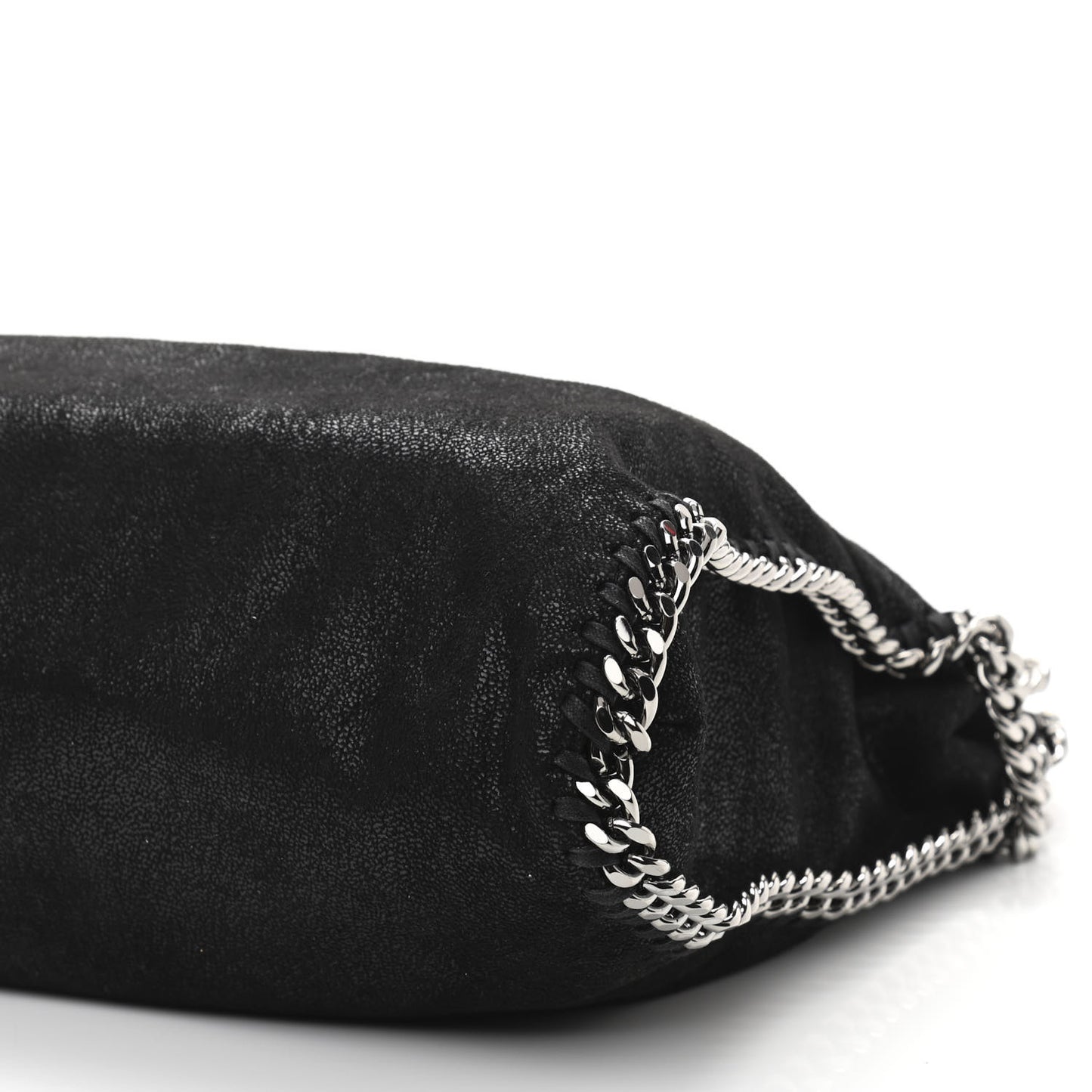 Shaggy Deer Falabella Fold Over Tote Black
