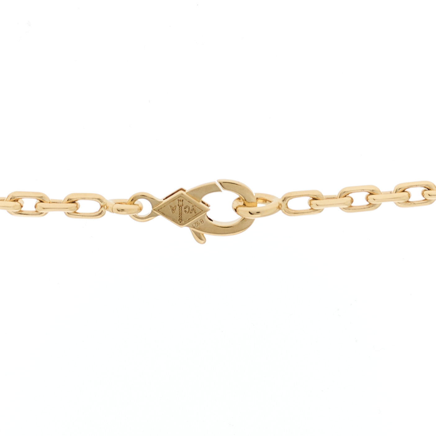 18K Yellow Gold Black Onyx 10 Motifs Vintage Alhambra Necklace