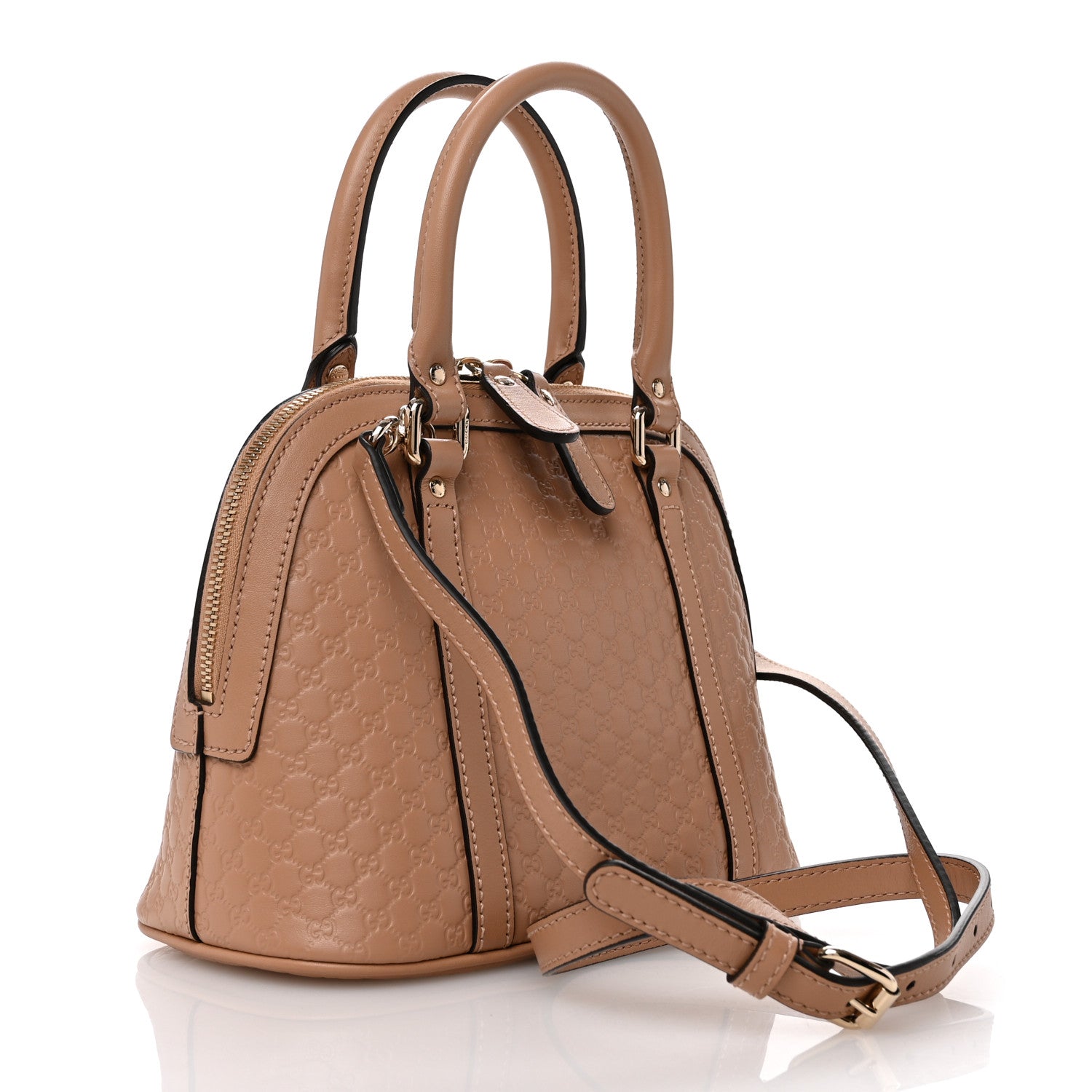 Gucci Soft Microguccissima Mini Dome Bag Camelia 3 of 10