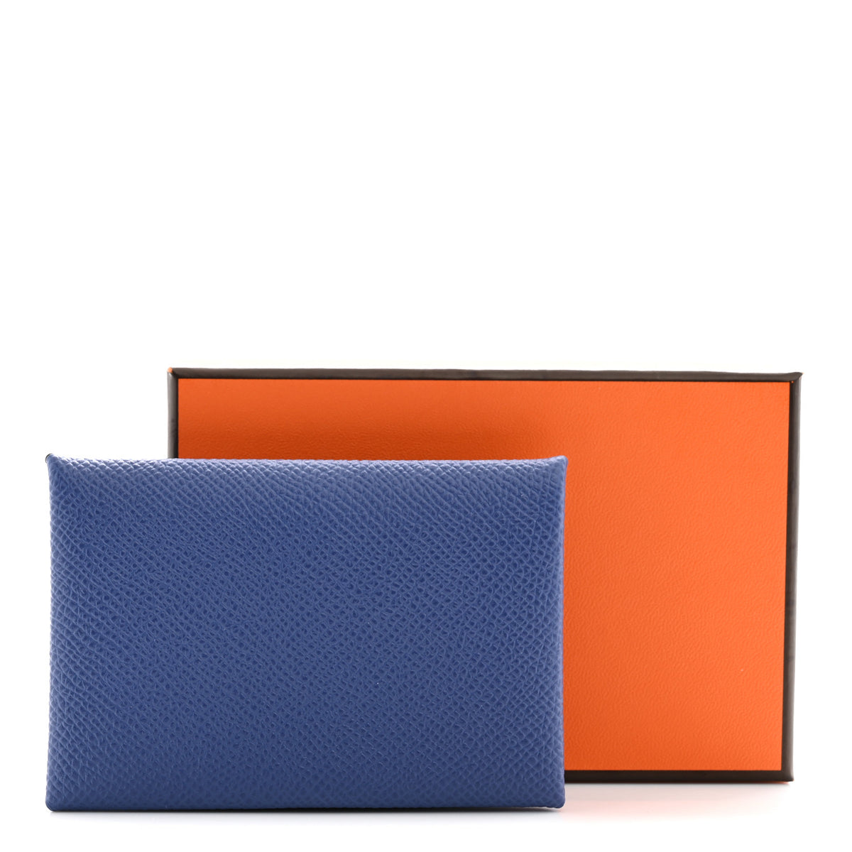 Hermes Epsom Calvi Card Case Deep Bleu 8 of 8