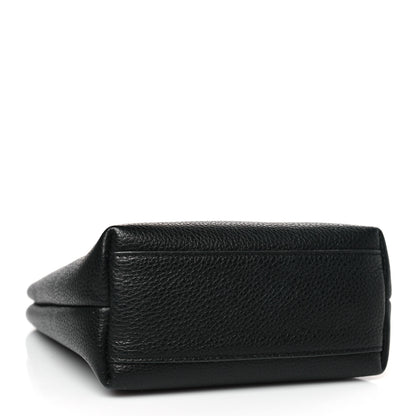 Salvatore Ferragamo Tumbled Calfskin Gancini Mini Bag Black 4 of 8