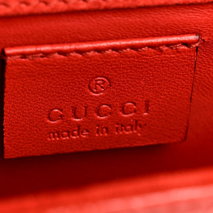 Gucci Patent Microguccissima Small Broadway Clutch Red 6 of 12