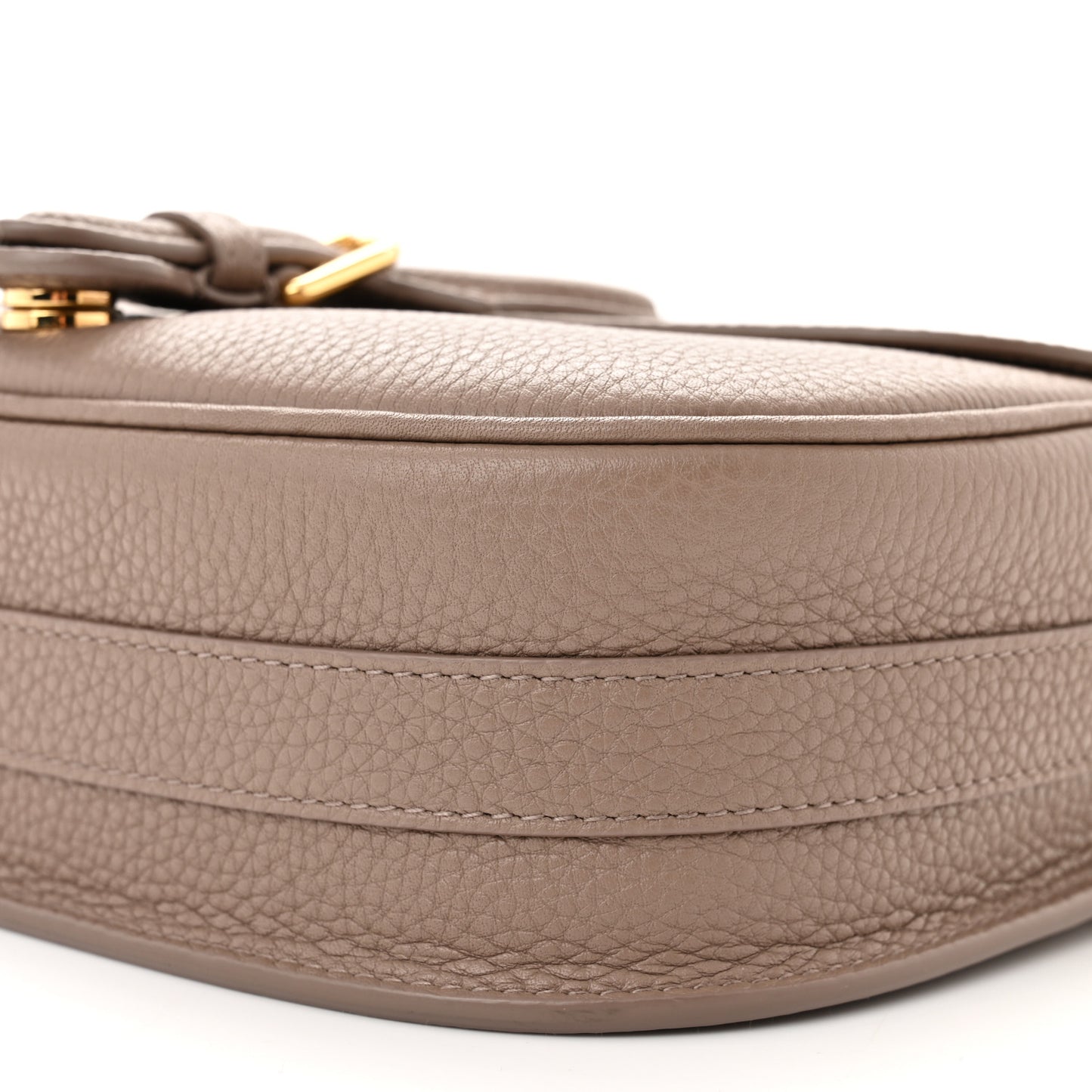 Grained Calfskin Medium Bobby Flap Warm Taupe