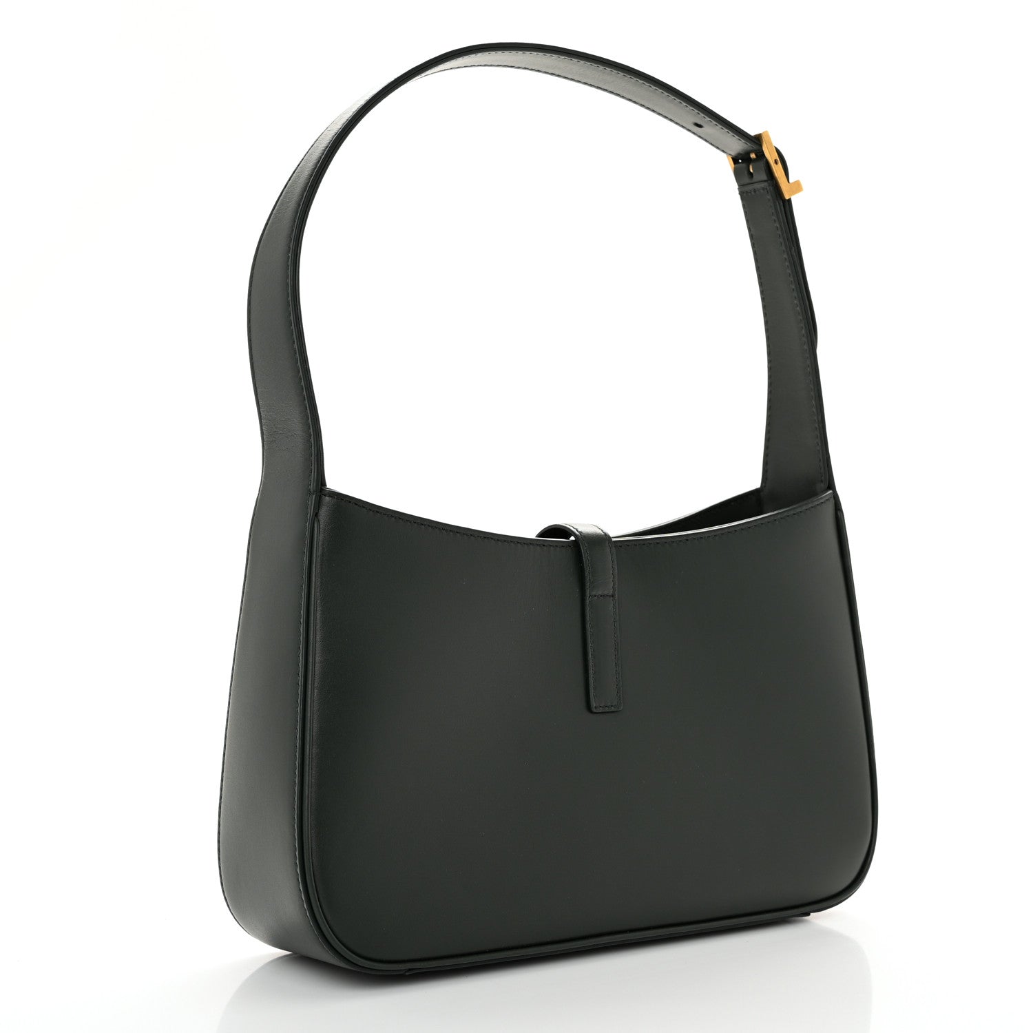 Saint Laurent Smooth Calfskin Le 5 A 7 Hobo Vert Fonce 3 of 12