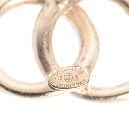 Chanel Crystal Baguette CC Earrings Gold Multicolor 5 of 6