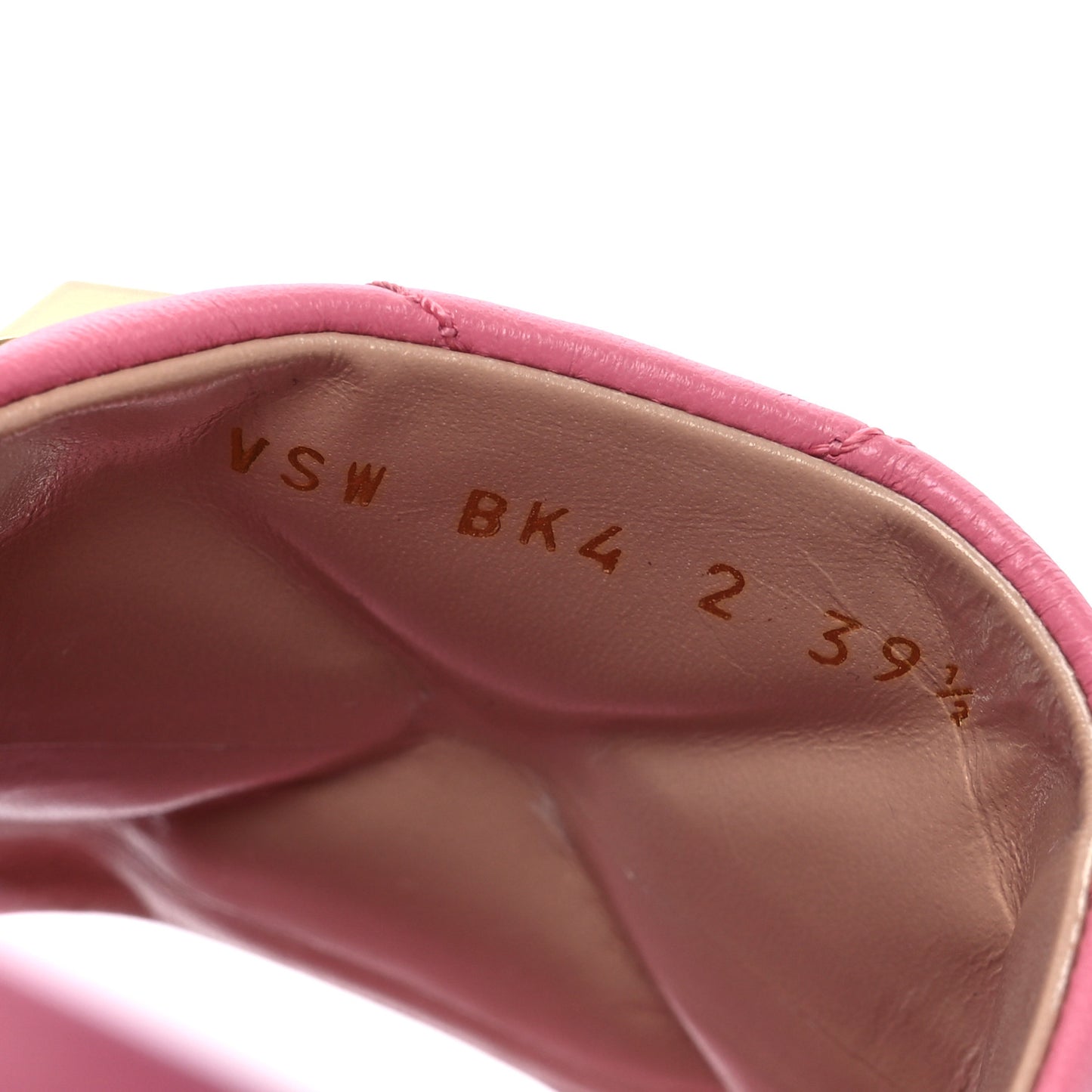 Nappa Roman Stud Flat Slide Sandals 39.5 Flaming Pink