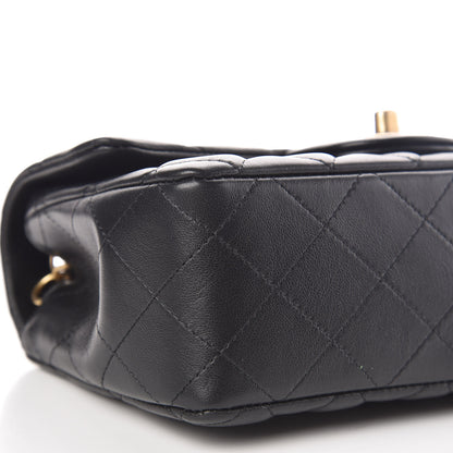 Chanel Lambskin Quilted Mini Rectangular Flap Black 8 of 16